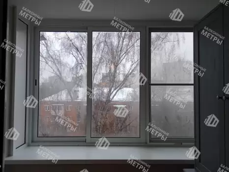 Отделка балкона с холодным остеклением Provedal и выносом остекления Отделка балкона с холодным остеклением Provedal и выносом остекления